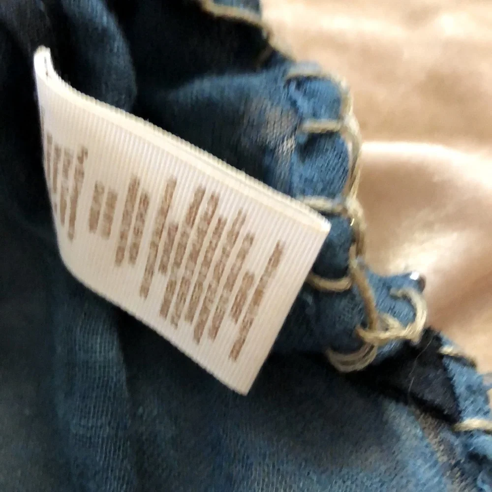 Free People Vintage Seashell Embellished Linen Tank Cami Razor Back Top Size XS - Picture 7 of 7